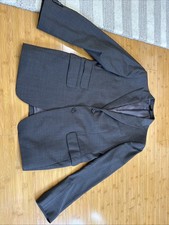 Banana Republic Brown Wool Jacket 42R Slim Fit Marzotto Peak Lapel