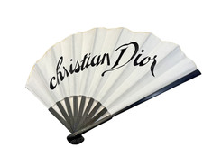 Miss Christian Dior Light White Folding Fan Japan Limited No Box Vanity Decor