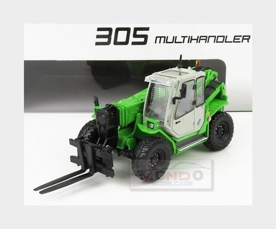 1:50 ROS Sennebogen 305 Multihandler Telescopic Tractor Green Silver RS001947 Mo