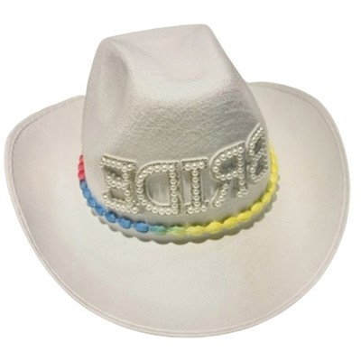 Western Cosplay Cowboy Hat Wide Brim Flat Top Hat Sequins Star DanceParty Cap