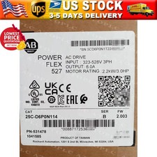 Allen Bradley 25C-D6P0N114 Brand DHL Express shipping US Free Tax