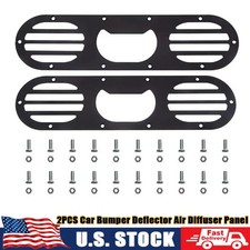 2pcs Universal Rear Bumper Air Diversion Diffuser Panel For Auto Modification