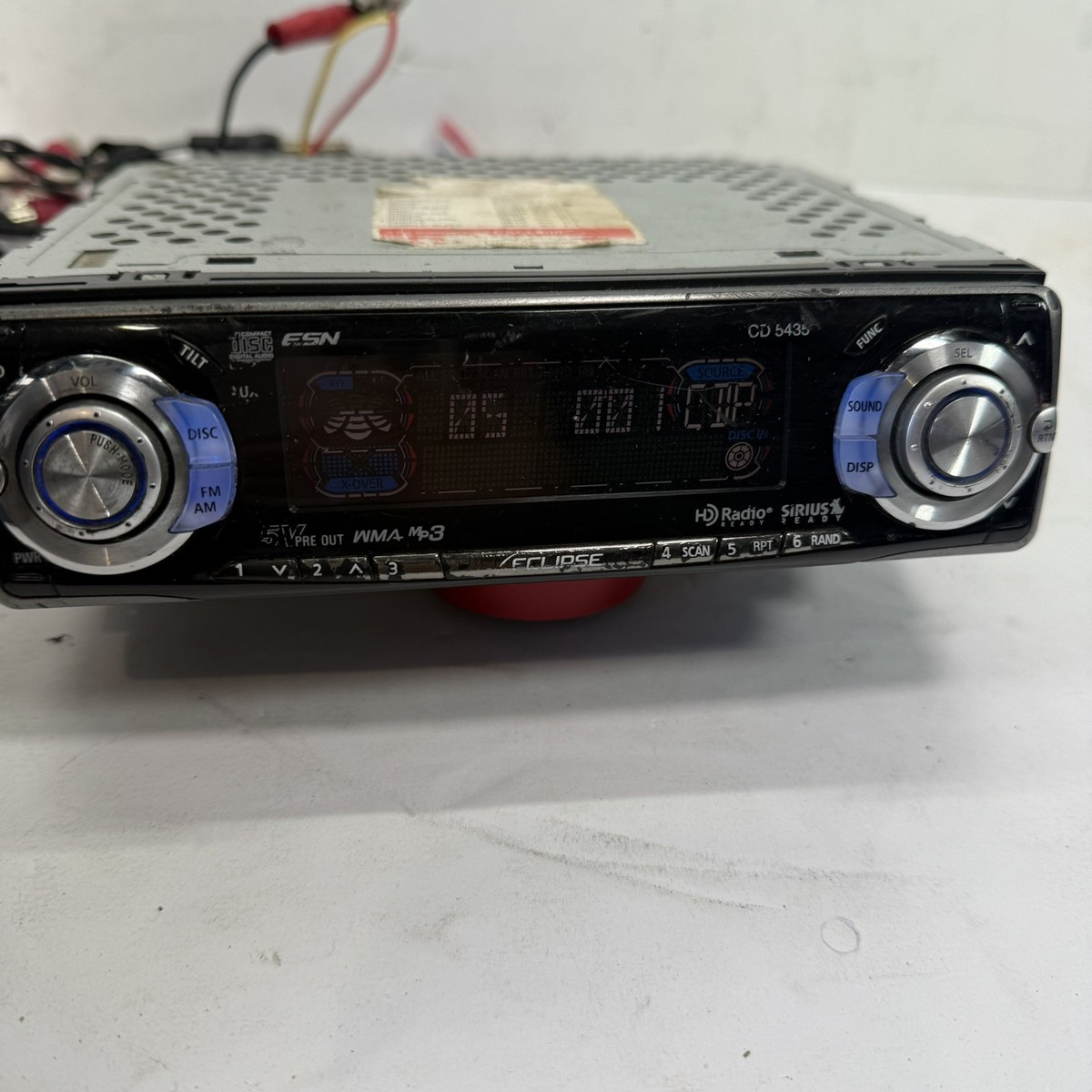 Eclipse CD5435 Old School Car Stereo 5v Pre Out CD Player RARE