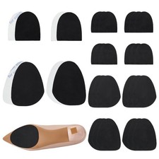6 Pairs Adhesive Suede Soles Stick on Soles Non Slip Shoe Soles Forefoot  He...