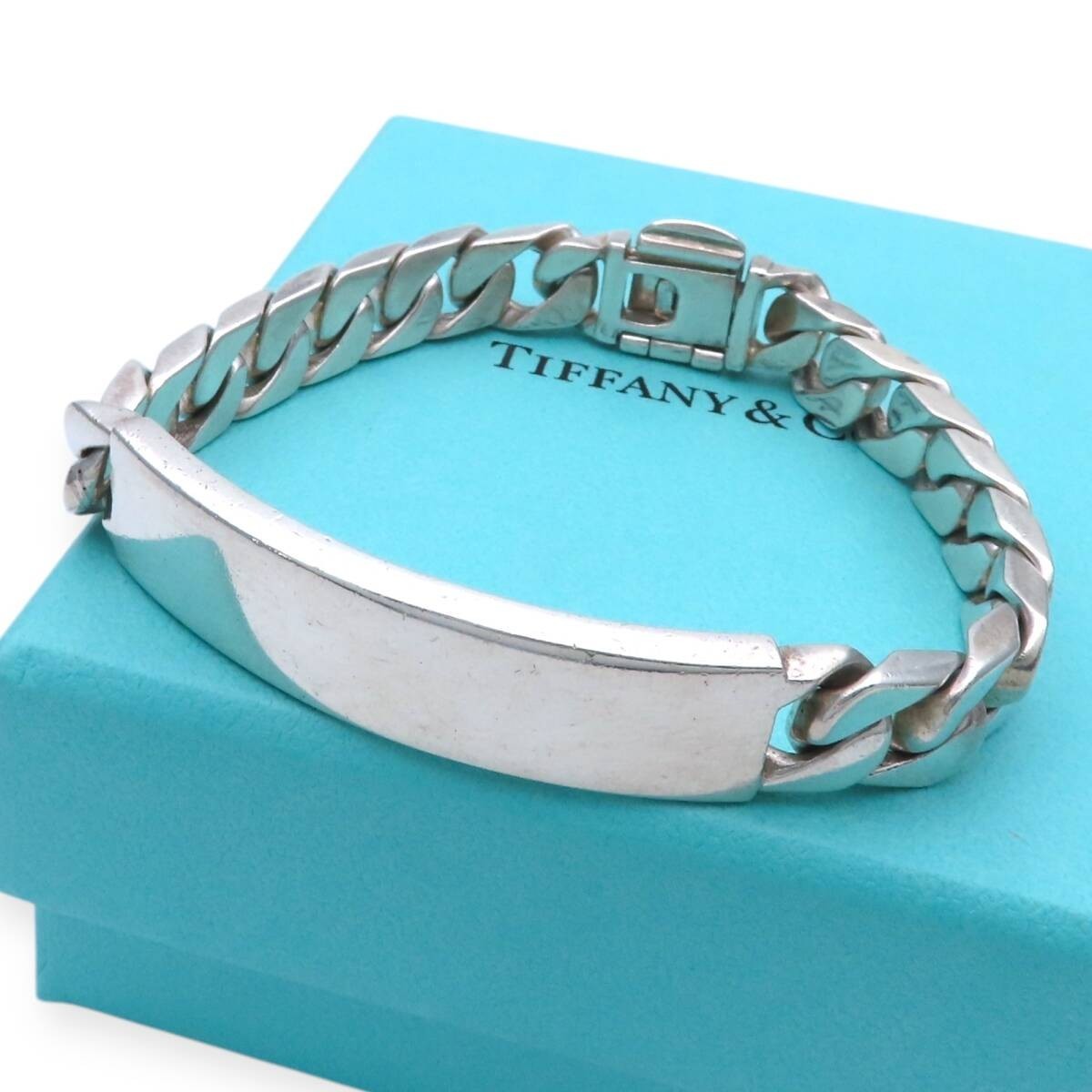 Vintage Tiffany & Co. Large ID Plate Curb Chain Bracelet SV925