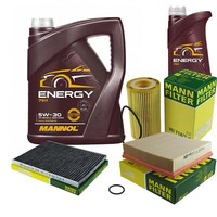 Inspektionspaket 6L Mannol Energy 5W-30 FüR Opel Omega B Caravan 2.2 Dti 16V 2.0