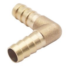 New Brass Hose Barb Fitting 90 Deg L Elbow Right 7/16&quot,x 7/16&quot, Fuel car