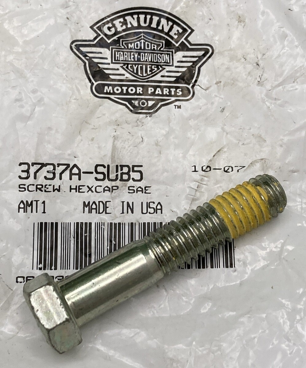 メガタゾ　356 NEW GENUINE HARLEY DAVIDSON 3737A-SUB5 SCREW HEXCAP SAE | eBay