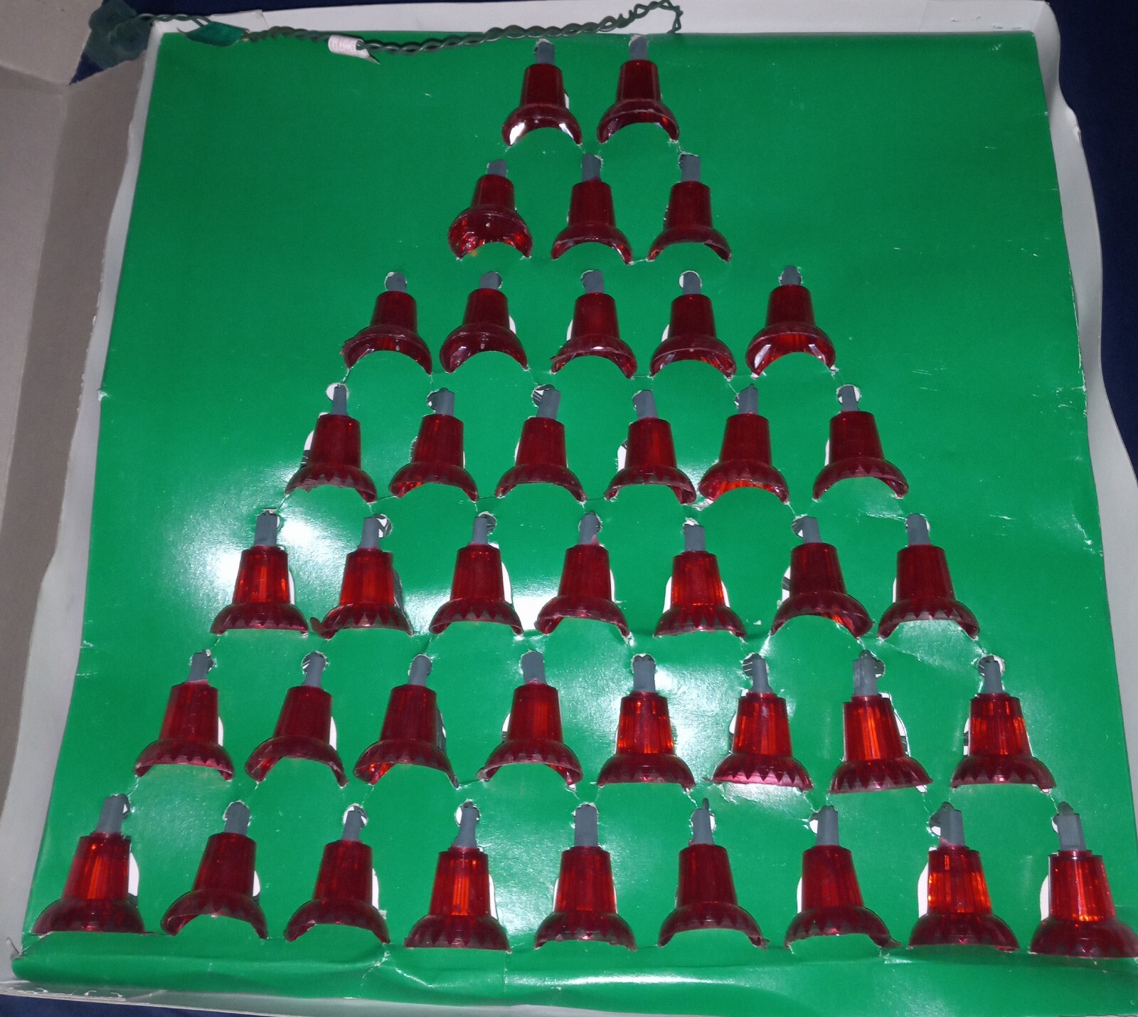 Vintage 40 Musical Red Bell Light Set eBay