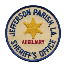 Jefferson Parish Louisiana Sheriff's Office Auxiliary Patch