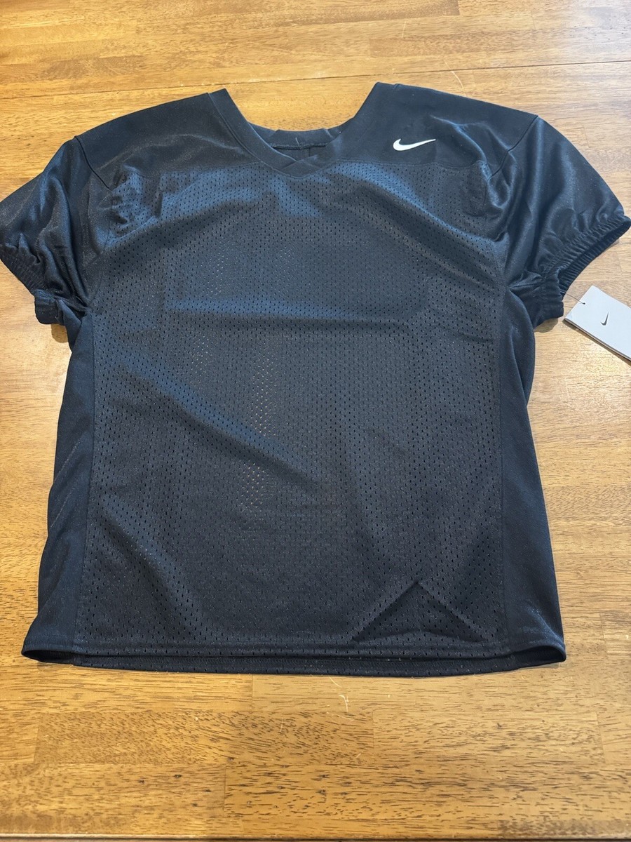 Nike Men's Mesh Practice Football Jersey Black Medium DJ5778 010