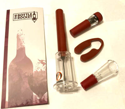 #ad #ad Air Pressure Pump Bottle Opener with Foil CutterAerator PourerVacuum Stopper $8.99