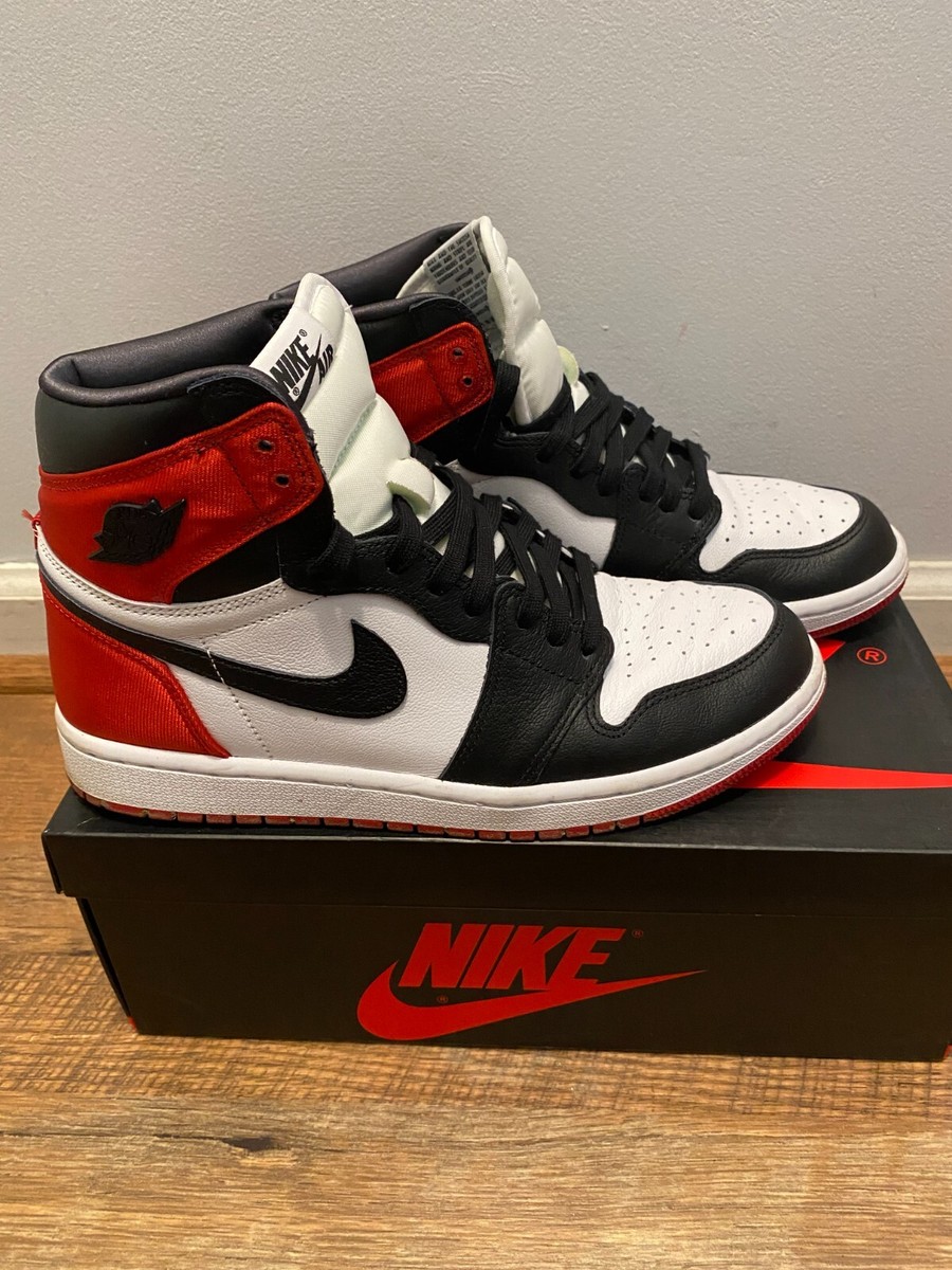 スニーカー 26cm NIKE air Jordan 1 satin black toe Size 9 - Air Jordan 1 Retro High Satin Black Toe W 193145672611| eBay