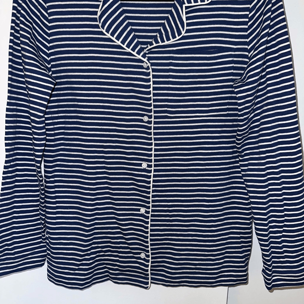 Talbots Women’s Collared Button Close Sleep Shirt… - image 2