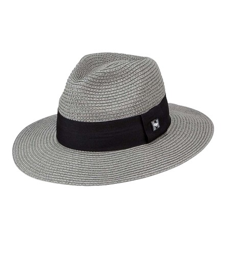 Peter Grimm Trilby Fedora Hat Gray Black L/XL Rockabilly | eBay display picture 3
