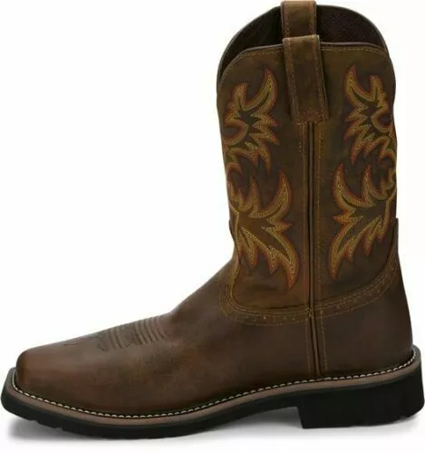 Justin square steel toe deals boots