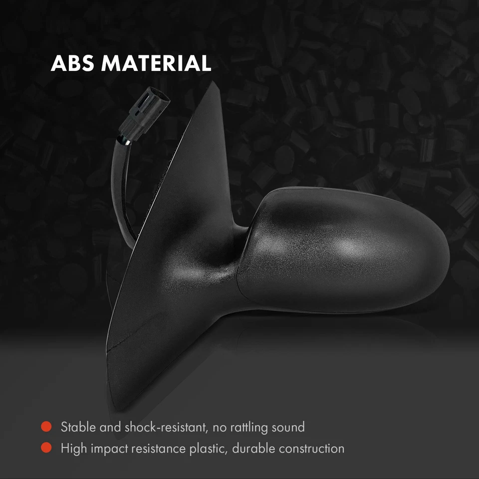 2x Espejo retrovisor negro con ajuste de potencia y calefacción eléctrica para Ford Focus 2003 2004-2007 Foto 3 de 4