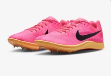 Nike Zoom Rival DC8725-600 Pink Track Field Shoes Spikes Men's Sz 9.5 Running