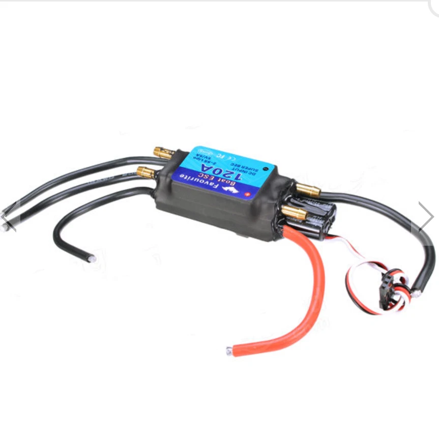120A Brushless Senseless Boat 6S/24V ESC Speed Controller Waterproof 5V/5A RC  - Image 3 of 4