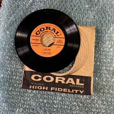 Don Cornell We 3/Stay As Sweet As You Are/For You/I Was Lucky EP Coral 45