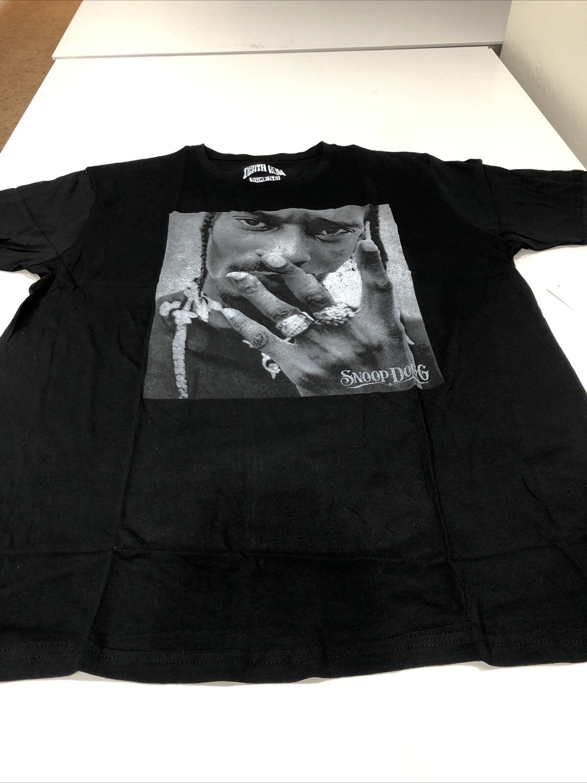 FILA Maglietta Death Row Records Snoop Dogg Rings Nera L