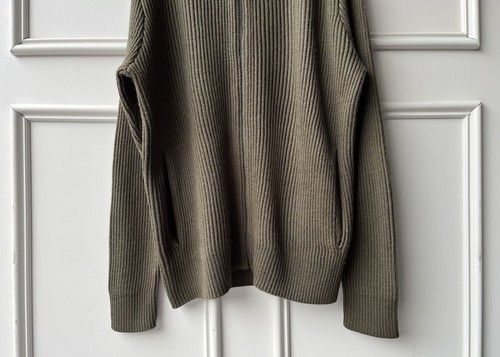 COUNTRY ROAD mens zip through knit olive | SIZE: L | new - Picture 6 of 8