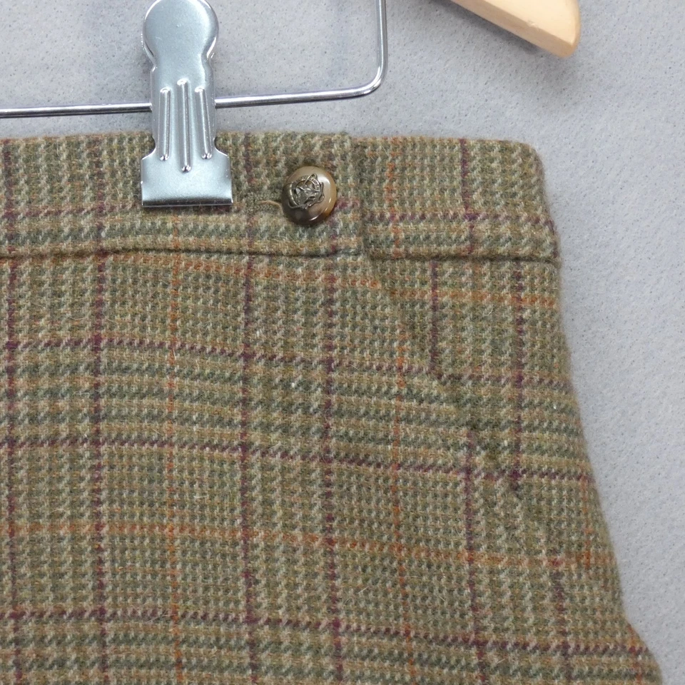 Falda Ralph Lauren Vintage Cuadros Mini Lápiz Tweed Cordero Lana Angora Talla UK 10 Foto 4 de 4