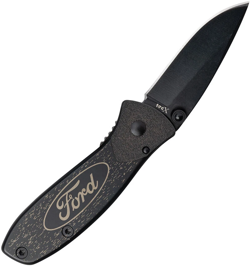 Cuchillo de bolsillo plegable Case Cutlery Ford TecX Linerlock negro de acero inoxidable 14339 Foto 3 de 4
