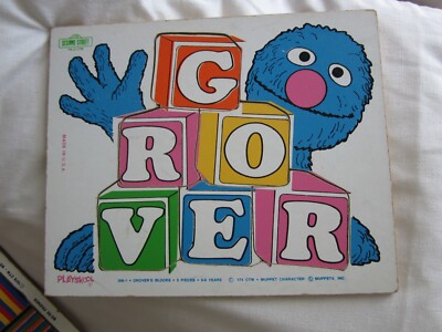 Three 1970s Muppets and PlaySchool Puzzles - Ernie and Bert, et. al.