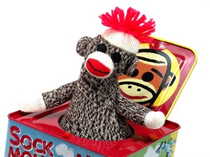 sock monkey box