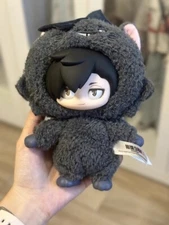 Official 15cm Haikyuu Kuroo Tetsurou Plush Doll Figure PVC Toys Keychain Pendant