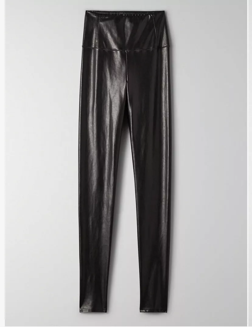 Aritzia Wilfred Free Daria Pant Vegan Leather Legging Full Length