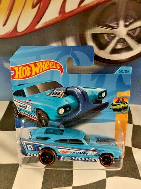 Hot Wheels 2023 HW Wagons 2/5 200 Jack Hammer BLUE DD8 Short Card SC