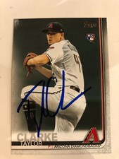2019 Topps Arizona Diamondbacks Taylor Clarke Autographed Card #US169