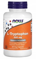 Now Foods, L-TRYPTOPHAN 500Mg 60 Kapseln L-Tryptophan