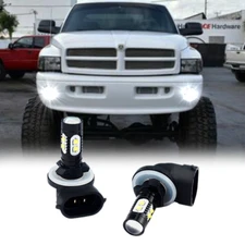 2PC 881 LED Fog/Driving Light Bulbs 6000K For 1999-2001 Dodge Ram 1500 2500 3500