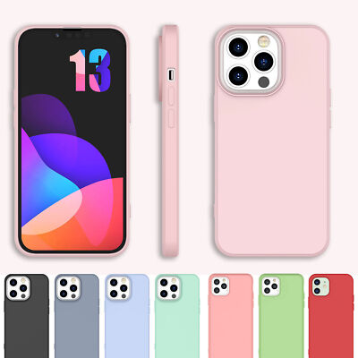 For iPhone 13 14 Pro Max 12 11 XS XR 8 7 Plus SE 2020 2022 Silicone Case Cover