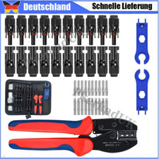 Solar Crimpzange Satz F&uuml;r 2,5/4,0/6,0 Mm&sup2; Solarpanel PV-Kabel Mit 10paar Stecker