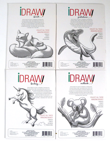 Lot of 4 Intermediate & Advanced IDRAW Easy Step-By-Step Tutorials Drawing Books - Picture 2 of 5