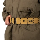 WW2 US Khaki Reenactment Pistol Belt - Military Reproduction