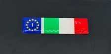 Aufkleber Sticker Flagge / Fahne Italien EU 3D kratzfest Italia bandiera