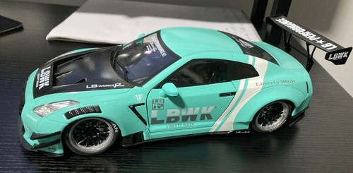1/18 Liberty Walk NISSAN GT-R Skyline R35 GTR SOLIDO LB WORKS LBWK Mint ...