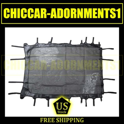 ROOF SUNSHADE MESH SHADE TOP VISOR COVER TIRM FOR JEEP WRANGLER 18-22 JL LEATHER