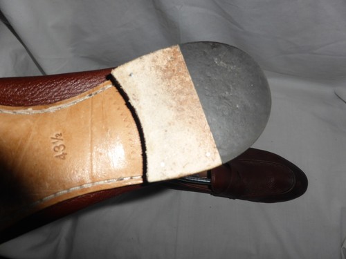 ZAPATO MOCASÍN OFFICINA SLOWEAR HOMBRE CUERO MARRÓN SIN CORDONES TALLA UK 9.5 EU 43.5 EN MUY BUENA CONDICIÓN - Imagen 19 de 24