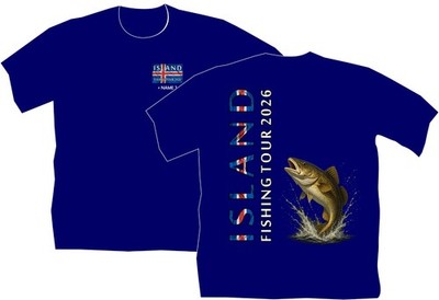 Island Anglershirt Angler T-Shirt Fishing Tour Angelreisen Angelurlaub Dorsch