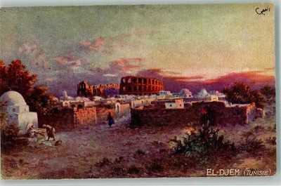 39690637 - Bizerte Tuck´s Oilette Wide Wide World Serie Tunis Nr. 2366 El-Djem