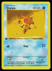 Staryu 65/102 Base Set 1st Edition Shadowless
