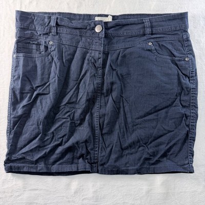Janina Denim Skirt Dark Wash Navy Blue Mini 44