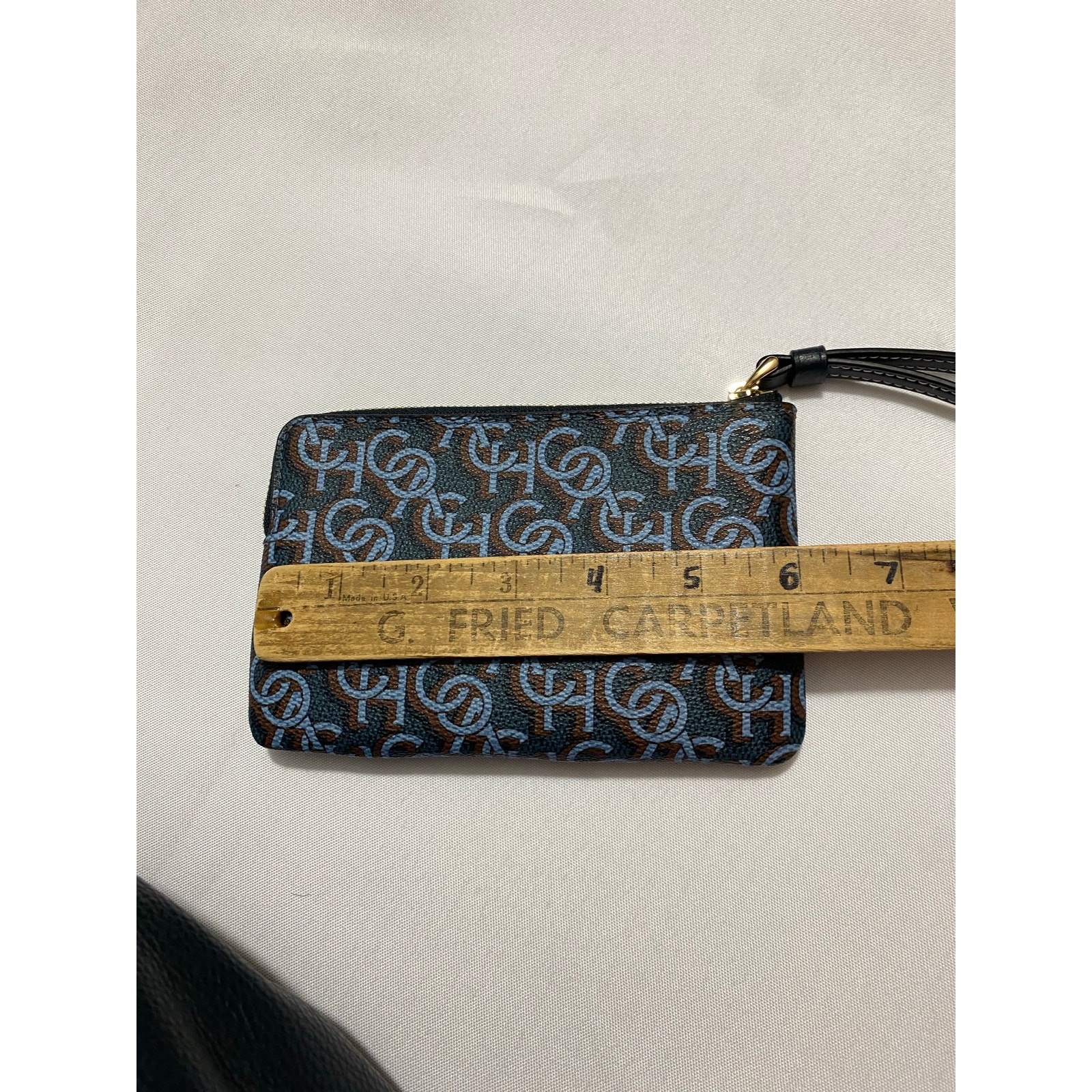 Coach Backpack + Wristlet Set – All Blue Signature Logo – Matching Pair image 7