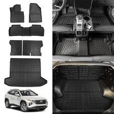 Rongtaod Floor Mats Compatible with 2022-2026 Hyundai Tucson Cargo Mat TPE Trunk